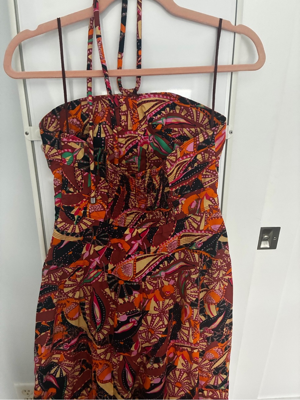 A.L.C. Multicolor Floral Print Strapless Maxi Dress - Picture 6 of 6